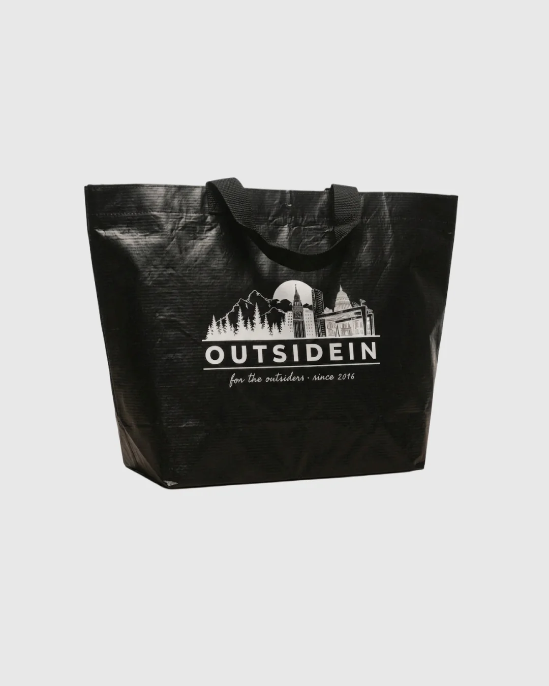 Black Reusable Shopping Bag