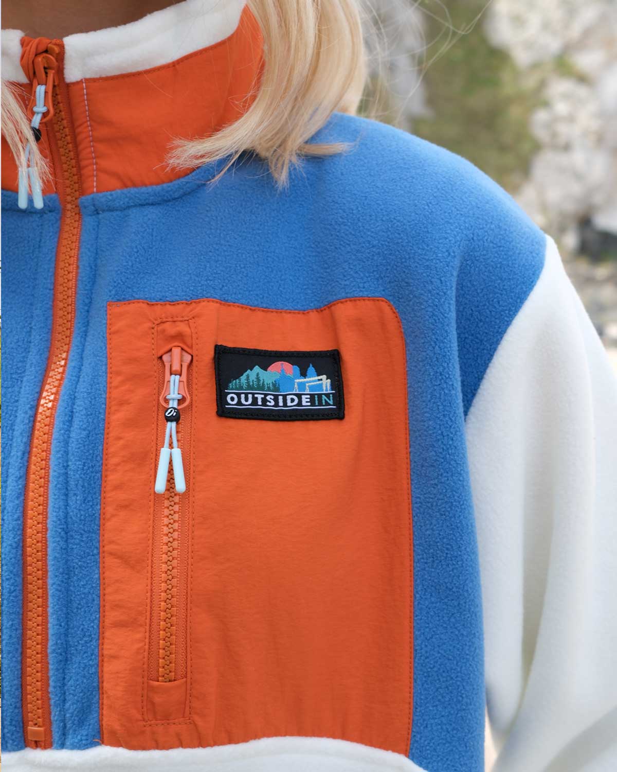 Blue & Orange Signature Pocket Microfleece - Image 4