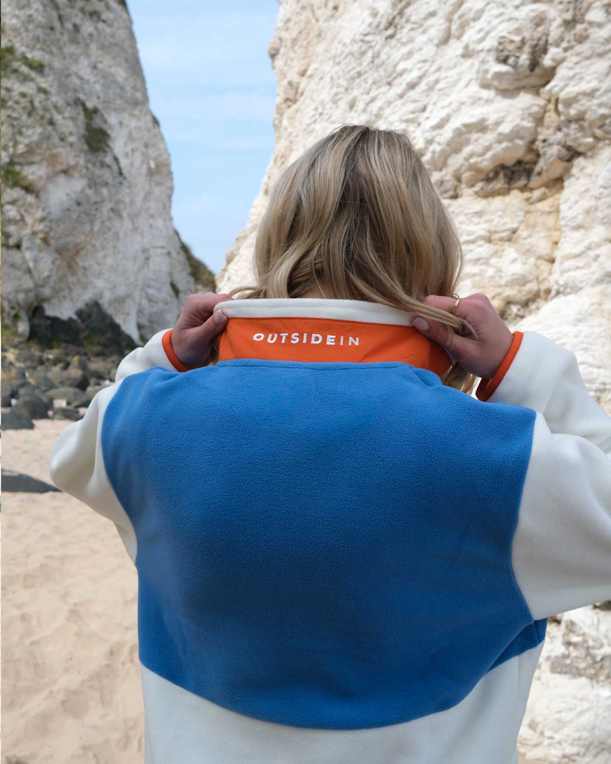 Blue & Orange Signature Pocket Microfleece - Image 5
