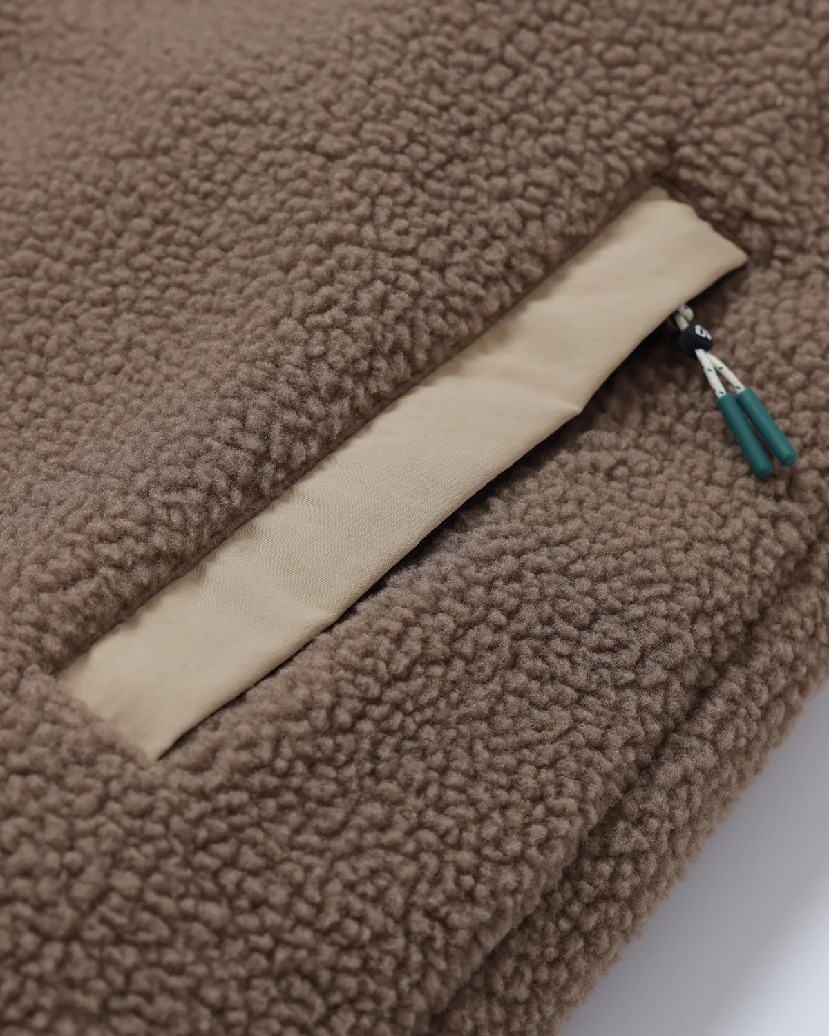 Chestnut Button Up Borg Fleece - Image 10