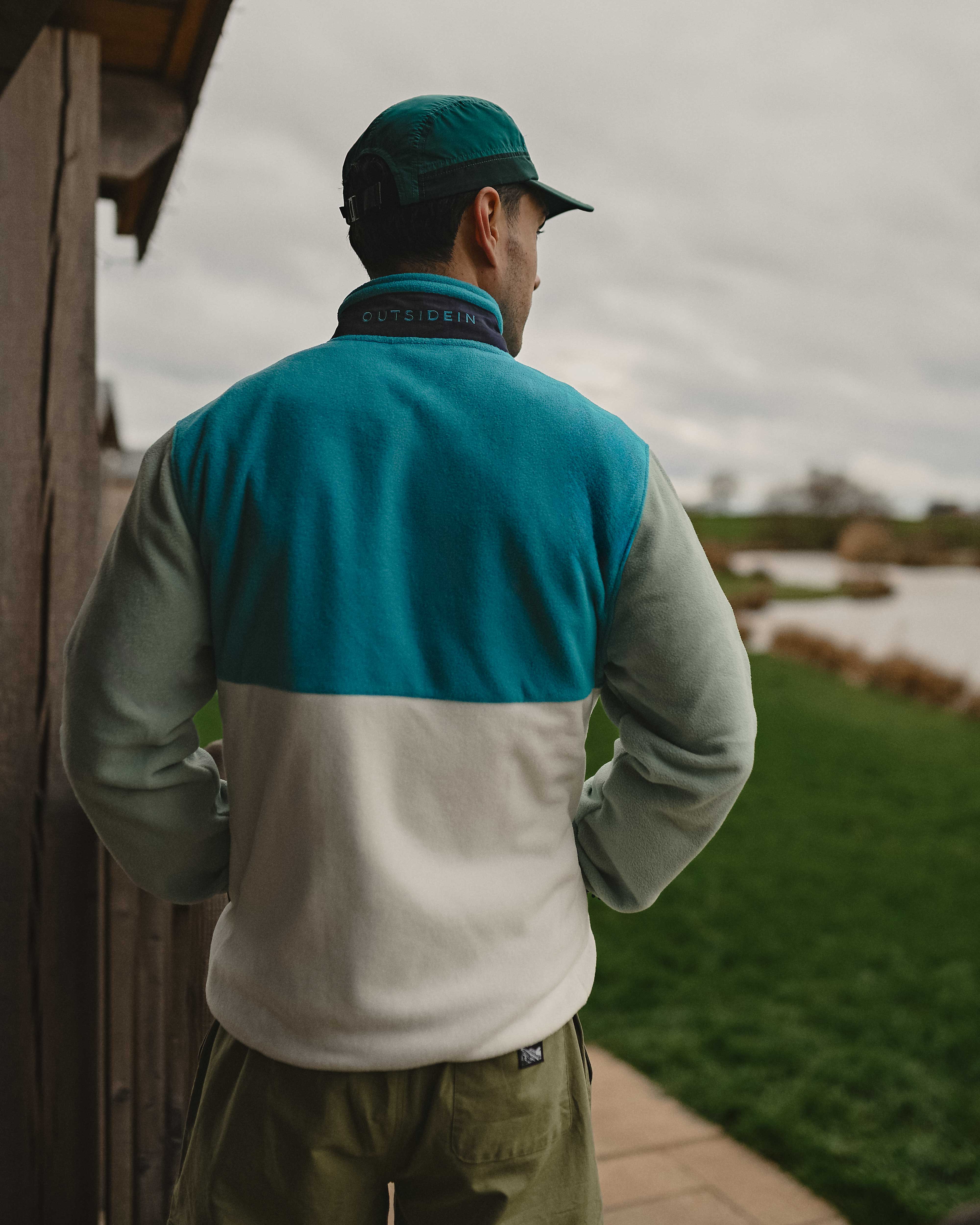 Sea Glass Blue Full Zip Pocket Microfleece - Image 6