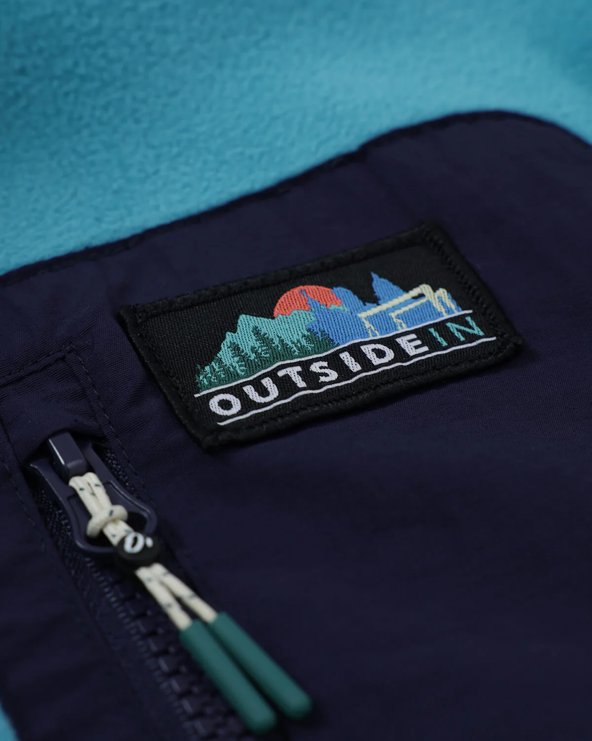 Sea Glass Blue Full Zip Pocket Microfleece - Image 7
